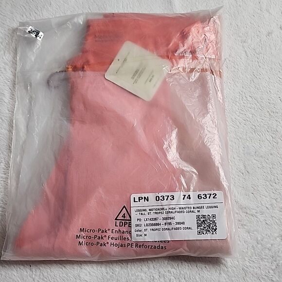 2524 NWT Fabletics Motion365+ High-Waisted Bungee Legging Med Tall - Picture 4 of 10